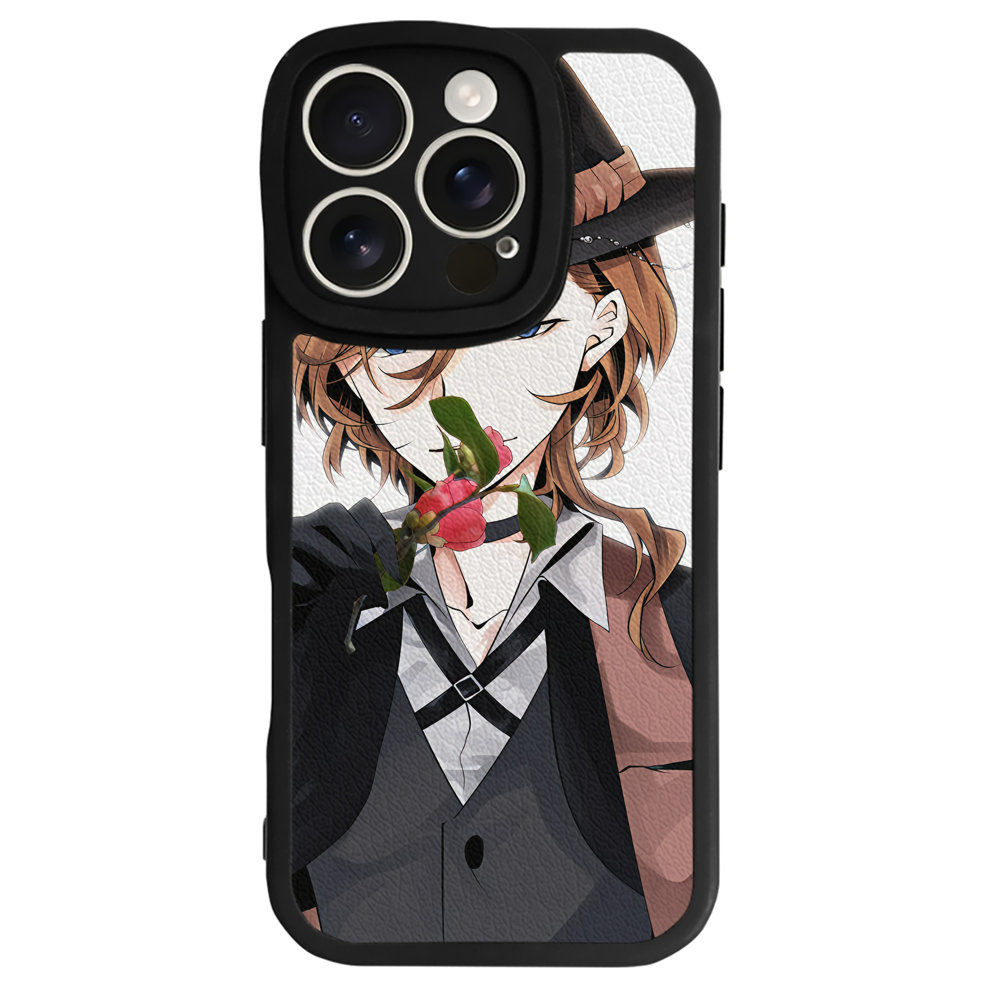 （画像用） 文豪ストレイドッグス Bungo Stray Dogs 【iPhone 16シリーズ対応】シリコンスマホケース（レザー調） 材質：シリコン